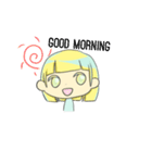 @Bobbed Hair Girl！（個別スタンプ：1）