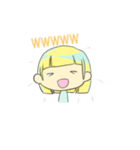 @Bobbed Hair Girl！（個別スタンプ：4）