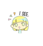 @Bobbed Hair Girl！（個別スタンプ：8）