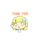 @Bobbed Hair Girl！（個別スタンプ：11）