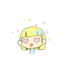 @Bobbed Hair Girl！（個別スタンプ：12）