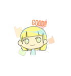 @Bobbed Hair Girl！（個別スタンプ：13）