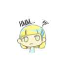 @Bobbed Hair Girl！（個別スタンプ：16）