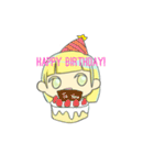 @Bobbed Hair Girl！（個別スタンプ：21）