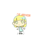 @Bobbed Hair Girl！（個別スタンプ：24）
