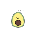 無表情アボカドちゃんのスタンプ（個別スタンプ：2）