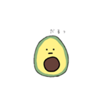 無表情アボカドちゃんのスタンプ（個別スタンプ：4）