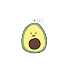 無表情アボカドちゃんのスタンプ（個別スタンプ：6）