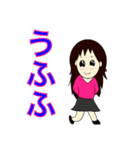 長髪長袖女子（個別スタンプ：31）