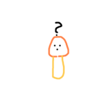 無表情きのこ（個別スタンプ：4）
