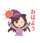 彼からの連絡が来る？不思議な魔女スタンプ（個別スタンプ：4）