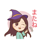 彼からの連絡が来る？不思議な魔女スタンプ（個別スタンプ：14）