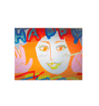 マウスで描いた女の人（個別スタンプ：16）