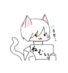 猫耳っ子のスタンプ（個別スタンプ：22）