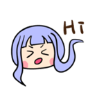 クラゲ少女（個別スタンプ：1）