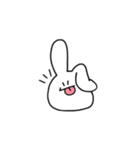 ウサギでして。（個別スタンプ：4）