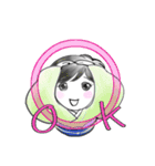 着物のすなおちゃん（個別スタンプ：3）