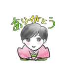 着物のすなおちゃん（個別スタンプ：8）