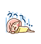 ゆるい手描き女の子のスタンプ（個別スタンプ：4）