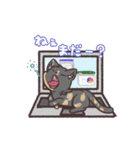 サビ猫うにとおともだちスタンプ（個別スタンプ：12）