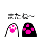 白黒ねこと棒人間（個別スタンプ：5）