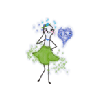 フラガールステッカー（個別スタンプ：9）