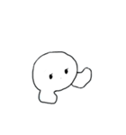 まっしろなまるちゃん。（個別スタンプ：1）