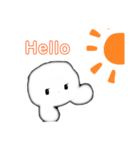 まっしろなまるちゃん。（個別スタンプ：5）
