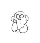 プードル(白)（個別スタンプ：4）