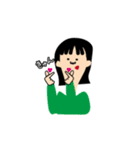 黒髪の少女達（個別スタンプ：9）
