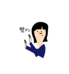 黒髪の少女達（個別スタンプ：19）