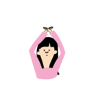 黒髪の少女達（個別スタンプ：24）