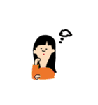 黒髪の少女達（個別スタンプ：25）