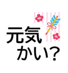 縁起が良い明るい和柄★でか字で読みやすい（個別スタンプ：21）