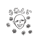 人間椅子メンバー手書きラインスタンプ（個別スタンプ：6）
