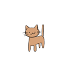 茶色のねこのすたんぷ（個別スタンプ：3）