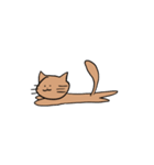 茶色のねこのすたんぷ（個別スタンプ：5）