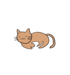 茶色のねこのすたんぷ（個別スタンプ：8）