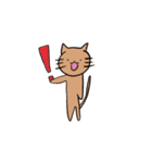 茶色のねこのすたんぷ（個別スタンプ：14）
