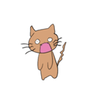 茶色のねこのすたんぷ（個別スタンプ：19）