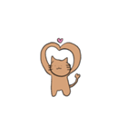 茶色のねこのすたんぷ（個別スタンプ：21）