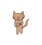 茶色のねこのすたんぷ（個別スタンプ：24）