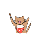 茶色のねこのすたんぷ（個別スタンプ：33）