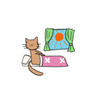 茶色のねこのすたんぷ（個別スタンプ：34）