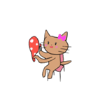 茶色のねこのすたんぷ（個別スタンプ：38）