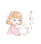ぱすてるこいぬとおんなのこ2（個別スタンプ：4）