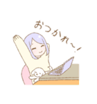 ぱすてるこいぬとおんなのこ2（個別スタンプ：7）