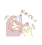ぱすてるこいぬとおんなのこ2（個別スタンプ：12）