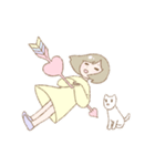 ぱすてるこいぬとおんなのこ2（個別スタンプ：20）
