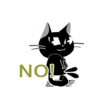 紳士な黒猫ドリル（個別スタンプ：19）
